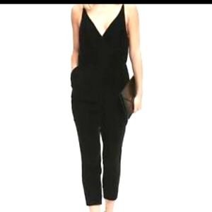 Banana Republic black velvet jumpsuit , sz 0